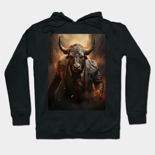 Bull in a Suit Hoodie